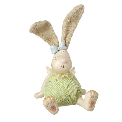 Sitting Polyresin Rabbit