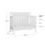 Ensemble de lit de bébé convertible 4-en-1 à dessus plat Child Craft en blanc mat avec matelas respirant HALO DreamWeave