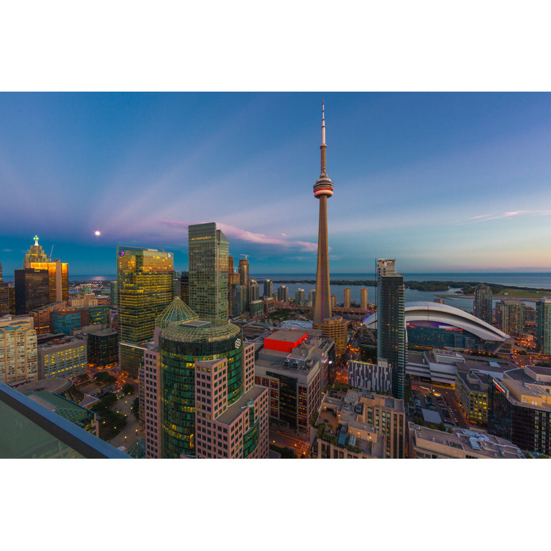 Toronto Cityscape by Tarek_ElBaradie - Wrapped Canvas Print, 20cm H x 30cm W x 3.8cm D