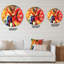 Exploration du rouge et du jaune - Horloge murale moderne-59914048
