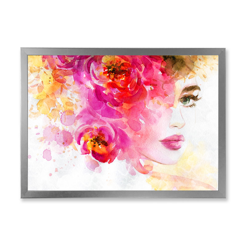 Art floral sur toile, H 16 po x l 32 po x P 1,5 po, Cadre photo argenté