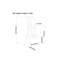Tabouret de bar Keiran en métal blanc, hauteur 61 cm (lot de 2), blanc