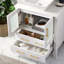 30" White Modern Single Bathroom Vanity With Ceramic Sink