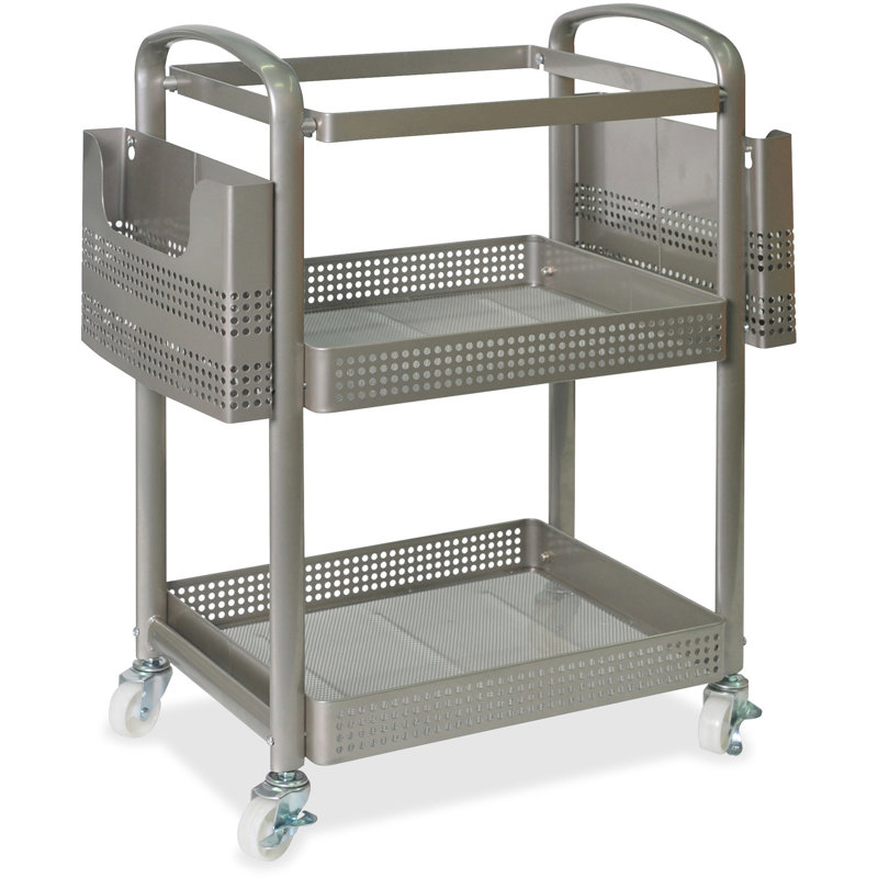 13.2'' H x 23.4'' W File Cart with Wheels