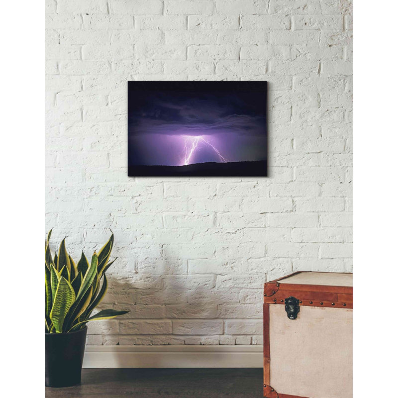 «Lightning» par Dennis Frates, art mural sur toile, H 18 po x l 26 po x P 0,75 po