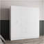 Armoire 6 portes Kibo, un tiroir, une tringle, sept tablettes intérieures, chambre blanche-384544190