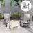 Outsunny Folding Patio Chairs Set of 2