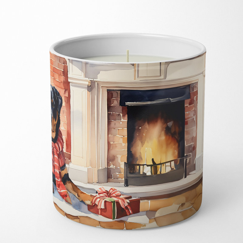 Christmas Tree Scented Tumbler Candle with Ceramic Holder