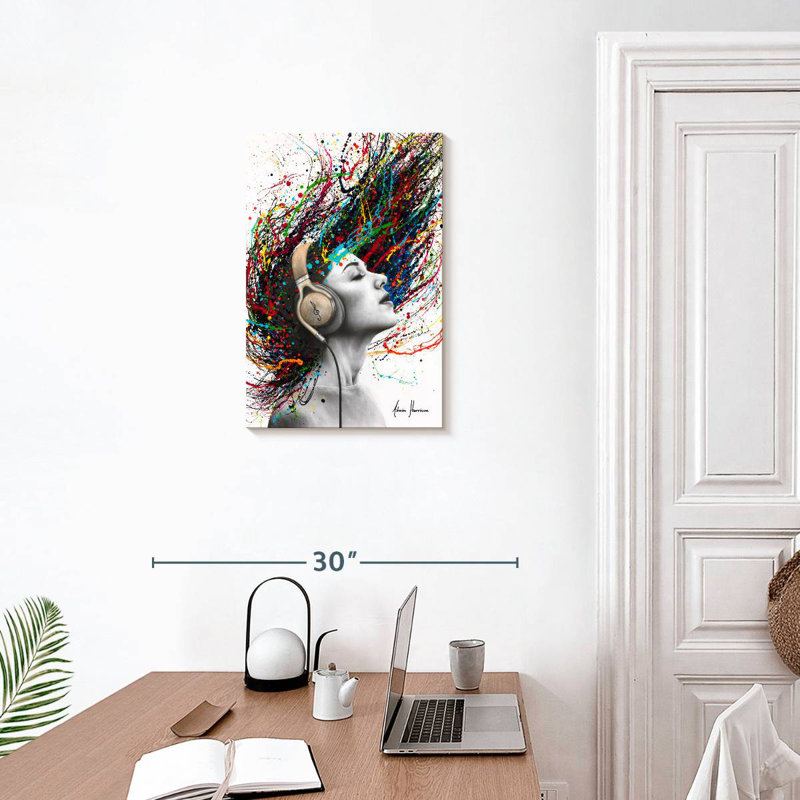Abarca Playing Her Tune, 24" H x 16" W
