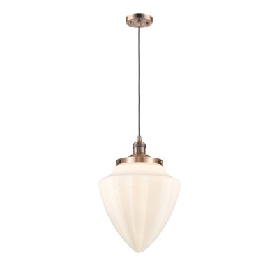 Luminaire suspendu simple à 1 lumière