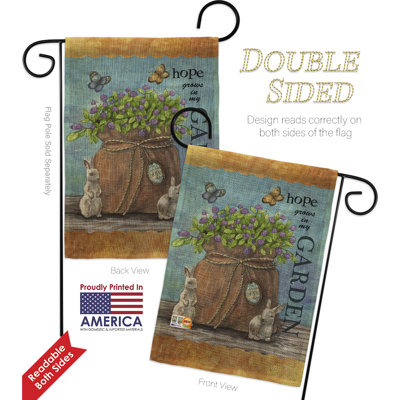 Double Sided 18.50'' H x 13'' W Polyester Flag Set