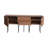 Rectangular Media Cabinet, Made with Solid Wood & Iron Legs, 72x18x33