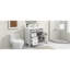 »Meuble-lavabo moderne avec lavabo supérieur, armoire de rangement à évier simple avec 2 tiroirs et un tiroir basculant