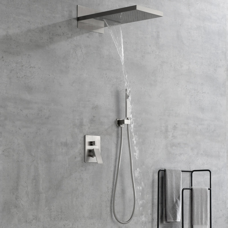 All-In-One Kit with Rough in-Valve, Brushed Nickel