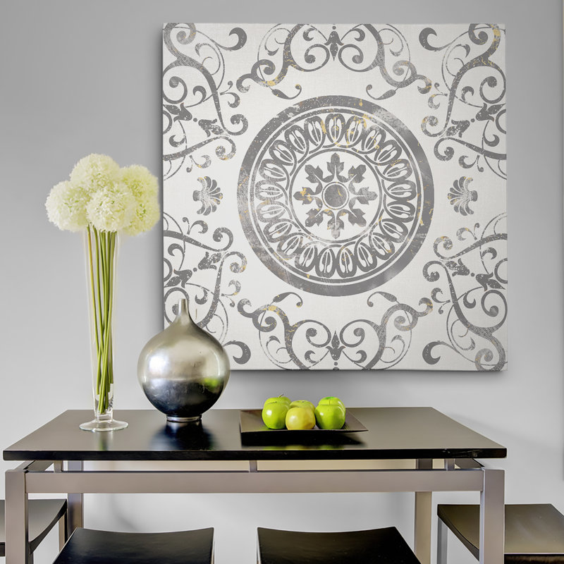 «Mandala Medallion», impression sur toile, H 40 po x l 40 po x P 1,5 po, Toile tendue