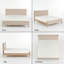 Lit capitonné moderne et minimaliste, King, lin beige-129912534-129912538