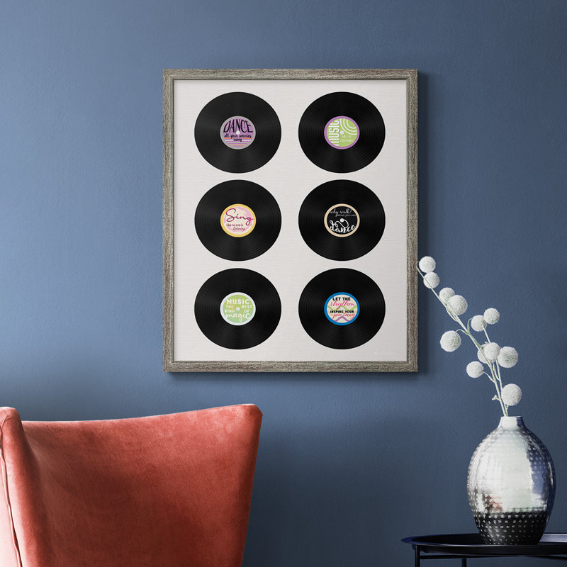 Vinyle sur toile encadrée de qualité supérieure - prêt à être accroché, Argent patiné, H 24 po x l 20 po