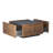 Square Farmhouse Coffee Table with 2 Storage Drawers for Living Room-2102883433