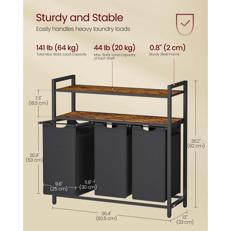 Bhargava Laundry Hamper with Handles