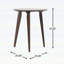 Table d'appoint moderne du milieu du siècle en noyer avec plateau ovale fuselé et piètement tripode, parfaite pour les espaces de vie élégants.