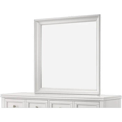 Miroir carré blanc