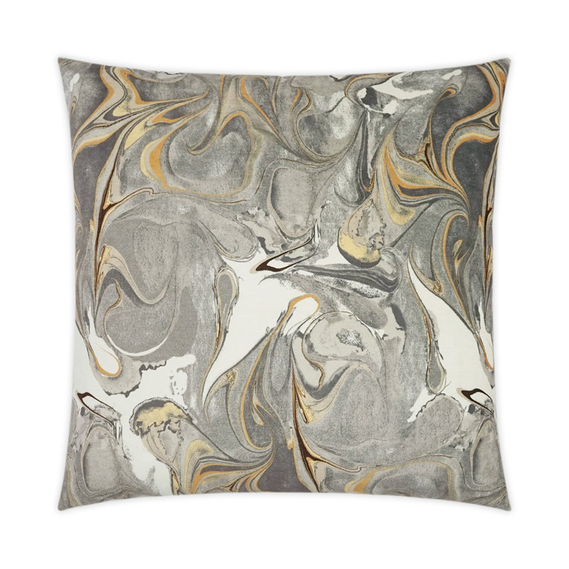 Juno Pillow Cover & Insert, Square 20", Graystone