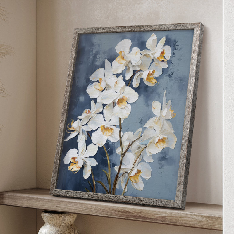 Reproduction encadrée FLORAL Series CLxxII - bois massif, H 11 po x l 9 po
