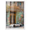 Décoration murale mode fleurs et abeilles devant la devanture par Art Remedy, cadre blanc, 36 x 54