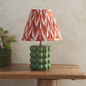 Bobble Table Lamp, Apricot Orange
