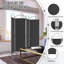 221cm W x 188cm H 4 - Panel Metal Folding Room Divider