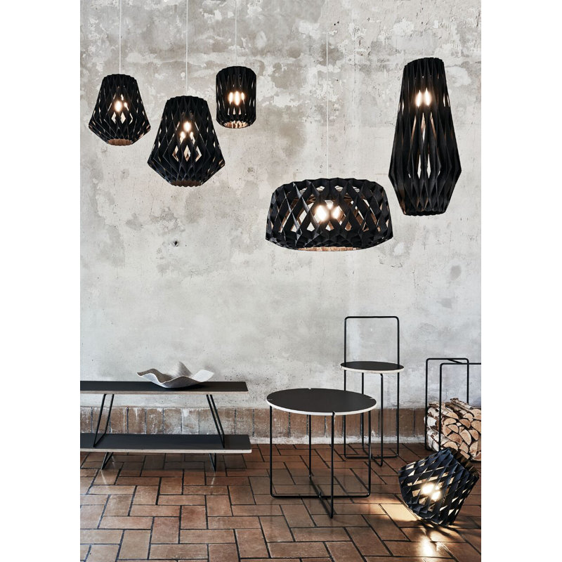 Pilke 1 - Light Chandelier, Black Stained