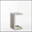 Table d'appoint d'extérieur en forme de C avec structure en aluminium durable et conception polyvalente pour un maximum de commodité et de style-557626009