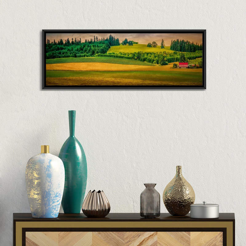 Country Meadows by Don Schwartz - Panoramic Gallery-Wrapped Canvas Giclée on Canvas, 12" H x 36" W x 1.5" D