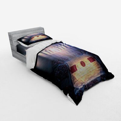 Crowded Basketball Arena Just Before Game Starts School Tournament Duvet Cover Set -  Ambesonne, bsnev_16536_twin