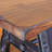 Imkea Solid Wood Top Metal Base Dining Table