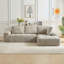 Canapé modulaire surdimensionné en L Chenille-539266522-539266523
