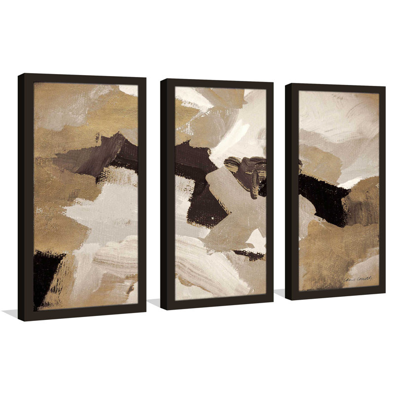 «Mute Abstract II» par Lanie Loreth - cadre photo 3 pièces, impression multi-pièces, L 40,5 po x H 25,5 po x P 1 po