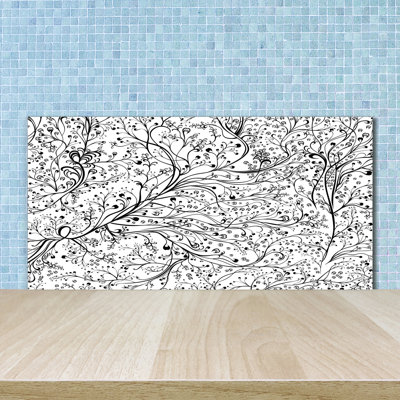 50cm W x 100cm L Glass Peel and Stick Panel