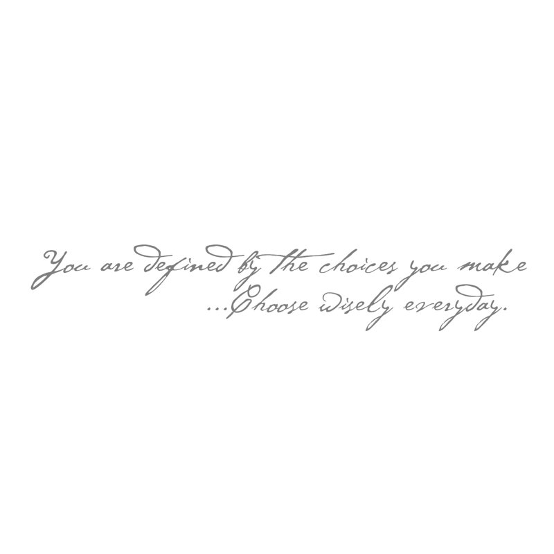 Text & Numbers Non-Wall Damaging Wall Decal, Silver Mist