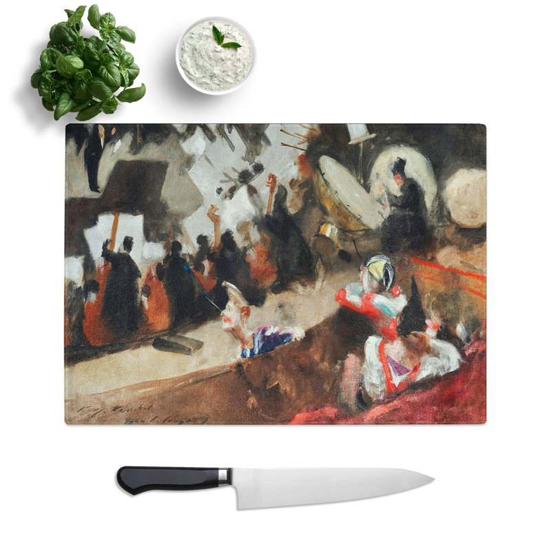 Pasdeloup Orchestra by John Singer Sargent Chopping Board, 0.4cm H x 20cm W x 28.5cm L