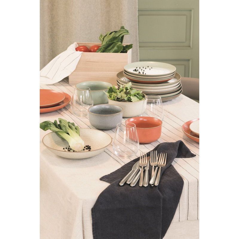 Nature Stoneware Dinner Plate, Beige/Sand