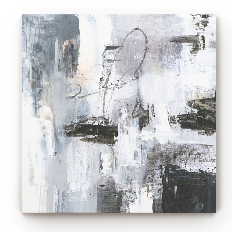 « cinder composition i »-reproduction d’art sur toile, H 10 po x l 10 po x P 1,5 po, Toile tendue