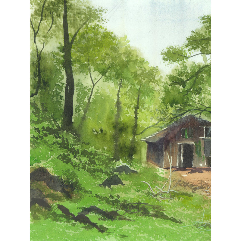 Maison brisée | Aquarelle sur papier | Par Asmita Atre