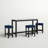 Ebeling 3 - Person Four Leg Dining Set-867547761