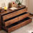 Solid Wood Black Walnut Wood Bedroom Dresser