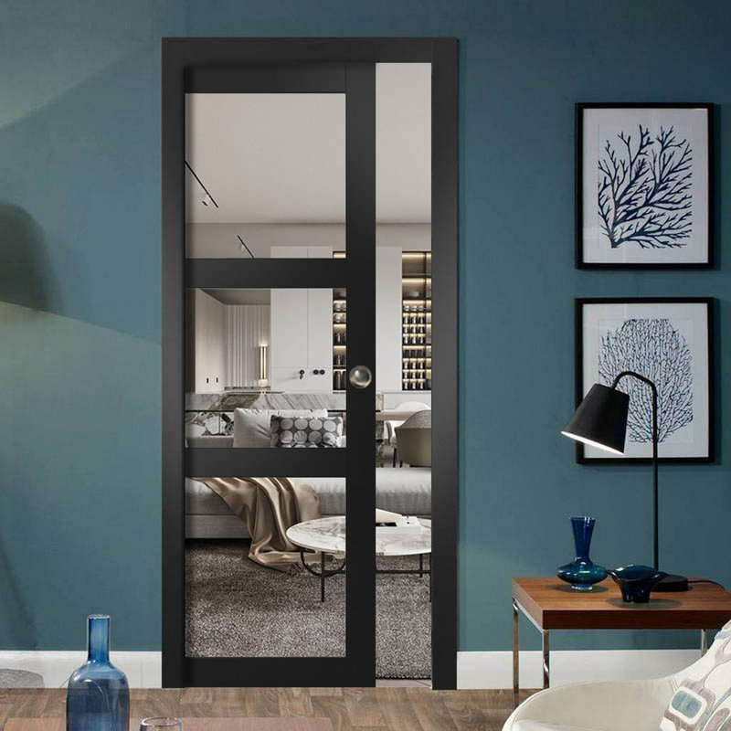 Porte française Lucia, 18 po x 80 po