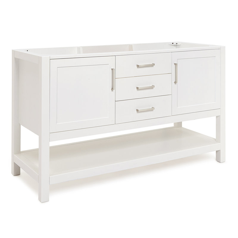 Bayhill 60'' W Single Bathroom Vanity Base, White