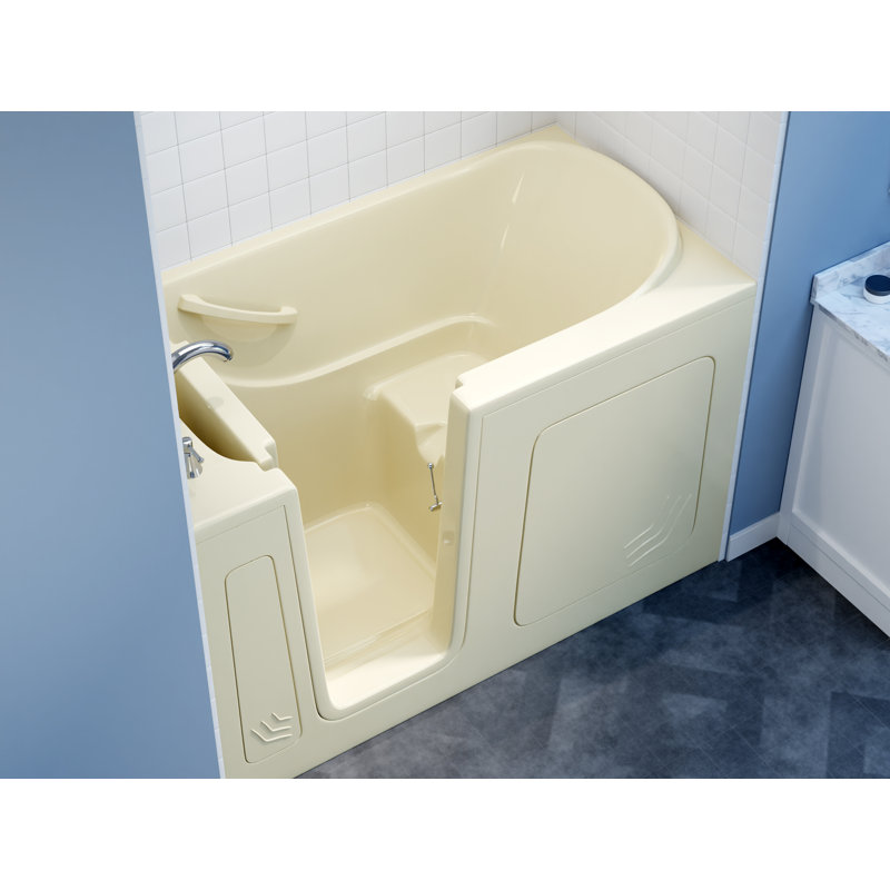 Therapeutic Tubs 32 in. x 60 in. Left Drain Quick Fill Walk-In Soaking Tub in Biscuit, Left, Biscuit