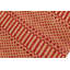 Tapis rouge / beige en laine tissé à la main à motif géométrique 3 pi 5 po x 7 pi Peltier