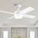 44 In Intergrated Led Ceiling Fan Lighting With Abs Blade
